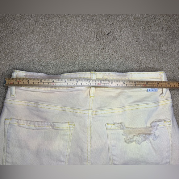 Risen Destroyed Denim Shorts - Picture 6 of 9